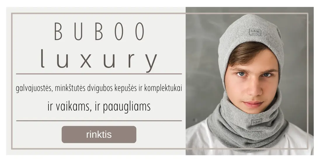 Kepurės  ir šalikai rudeniui Buboo luxury